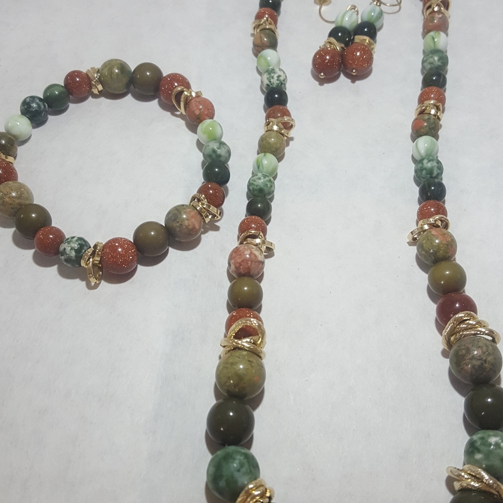 Genuine Stone jewelry set